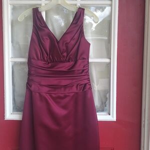 David's Bridal dress wine color size 4